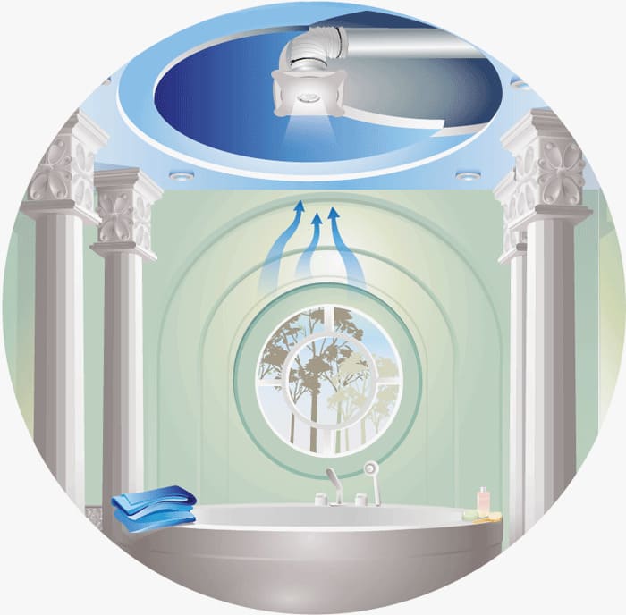 Приклад монтажу вентилятора для вентиляції ванної