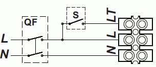 схема подключения вентилятора с таймером и датчиком влажности