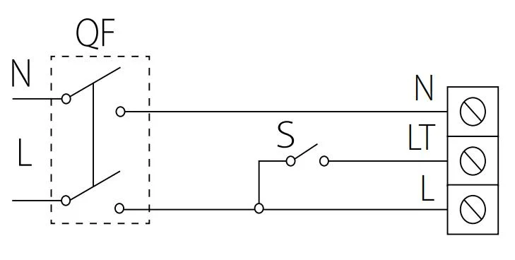 Схема підключення вентилятора з таймером