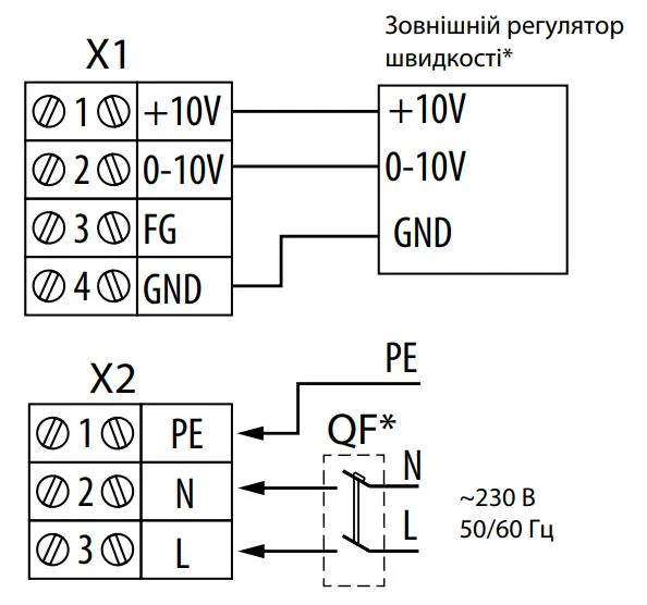 Схема подключения