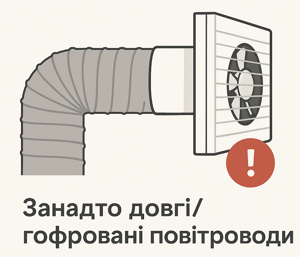 Длинный воздуховод