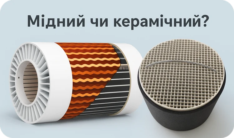 Який обрати мідний чи керамічний рекуператор