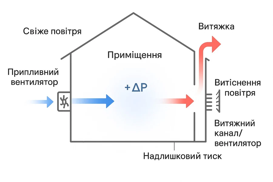 Як працює припливна вентиляція