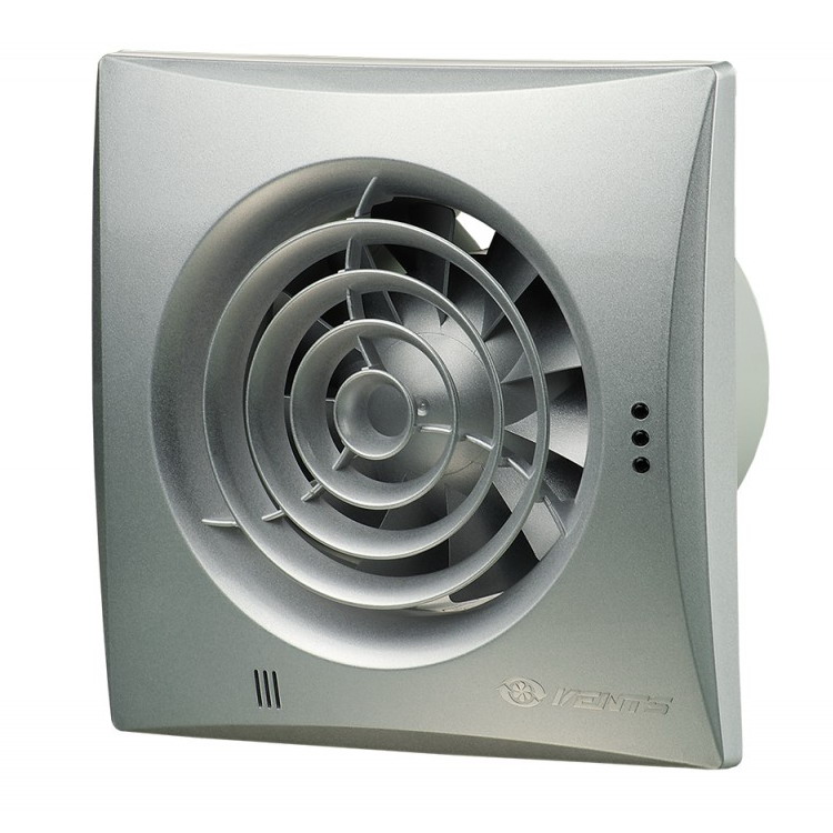 Вытяжной вентилятор для ванной Вентс Квайт 125 ТН с датчиком влажности