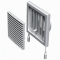Вентиляционная решетка с задвижкой пластиковая МВ 121 ВРс