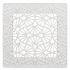 Решітка вентиляційна Вентс Art-Deco Flora 200x200 Біла